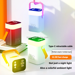 พาวเวอร์แบงค์ชาร์จเร็ว 40000mAh 22.5W แบบพกพา พร้อมหน้าจอ LED สายชาร์จแบบยืดหดได้ หลายสี รับผลิตแบบ OEM ODM - Product Image 5