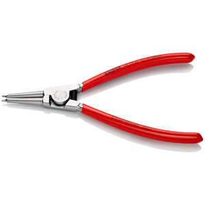 Alicates para circlips KNIPEX 46 13 A2 para circlips externos en ejes con revestimiento de plástico cromado - Product Image 1