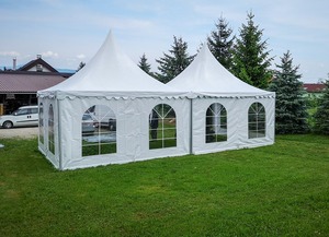 Carpa Pagoda <span class=keywords><strong>para</strong></span> Fiestas <span class=keywords><strong>de</strong></span> 4x4m, Doble Capa, con Postes <span class=keywords><strong>de</strong></span> Aluminio y Tela <span class=keywords><strong>de</strong></span> PVC, Impermeable, <span class=keywords><strong>para</strong></span> Interior/Exterior - Product Image 4