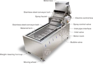 स्वचालित अदरक आलू फल सब्जी वाशिंग मशीन तिथियों सफाई मशीन आलू सब्जी वोर्टेक्स वॉशर