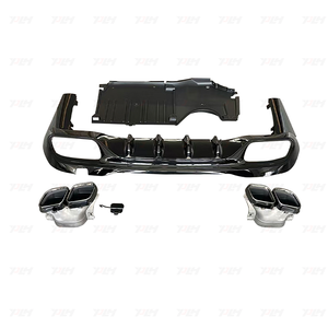 Difusor trasero con puntas de escape para <span class=keywords><strong>Mercedes</strong></span> Clase C W206 <span class=keywords><strong>C43</strong></span> C63 C63amg tubo de escape sin tubo de escape - Product Image 3