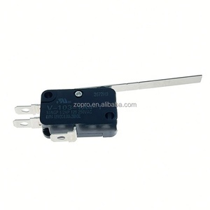 Micro-interrupteur à bouton 10A, résistant à la chaleur, petit interrupteur à longue tige V-103-1A4-T - Product Image 5