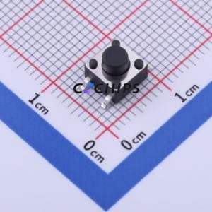 TS-1095PS-A4B3-C3D2 Tactile Switch SMD-4P,6x6mm Switch Single Pole Single Throw Round Button 2.5N Vertical Mount - Product Image 1
