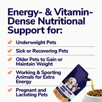 Solution liquide pour la prise de poids chez les animaux de compagnie, supplément hypercalorique pour chiens et chats, huile de poisson oméga, 29 vitamines et minéraux, aide à l'appétit et au bien-être, 2400 calories