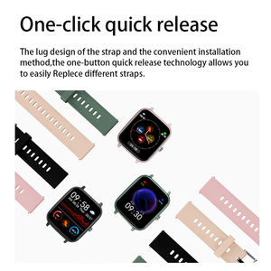 Lemfo — montre connectée avec moniteur de fréquence cardiaque et de pression artérielle, étanche IP67, nouveauté 2021 - Product Image 6