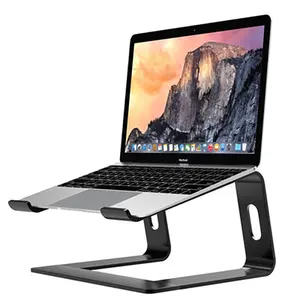 נייד אלומיניום שולחן מחשב נייד בעל נתיק צג ומחשב נייד Stand עבור 10-17 "iPad מחשב נייד קירור רפידות