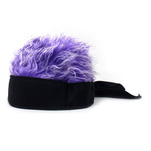 Nouveau chapeau de propriétaire d'arc de mode avec chapeau coloré de danse de rue de hip-hop de fourrure chapeau de perruque de fête sans bord drôle - Product Image 5