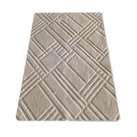 Fabrication de tapis chinois tapis tapis couleur grise pour salon avec motif de feuille