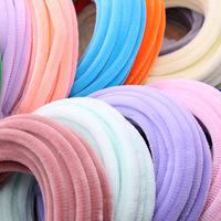 En gros, tiges de chenille en velours épais et colorées, faites à la main, 10 mm, pour bouquets de fleurs, en vrac