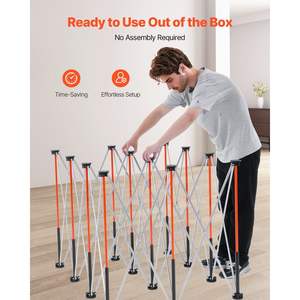 Soporte DE TRABAJO plegable portátil Plataforma DE TRABAJO plegable de 6,12x4,14 pies con capacidad de 4500lbs - Product Image 3