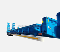 Fournisseur chinois de semi-remorque surbaissée à 3/4/5 essieux, capacité 80 tonnes, pour charges lourdes, remorque de camion surbaissée, semi-remorque surbaissée, caminhão de reboque