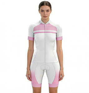 Service OEM personnalisable, équipement de cyclisme professionnel, tissu conforme aux normes de compétition, impression par sublimation, combinaison de cyclisme sur route à manches courtes - Product Image 1