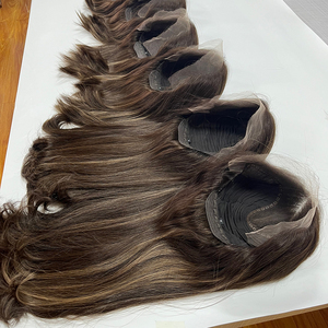 <span class=keywords><strong>Perruque</strong></span> en cheveux humains européens casher pour femmes israéliennes, perruques juives sans colle avec dessus en dentelle - Product Image 5