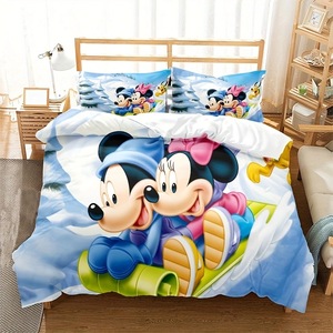 Chamxue Bộ Đồ Giường Bộ Chăn Bìa Gối Trường Hợp Động Vật Loạt Phim Hoạt Hình 3Pcs Bộ Đồ Giường Hiện Đại Thiết Lập Cho In Ấn Sợi Nhỏ 200TC Vải - Product Image 3