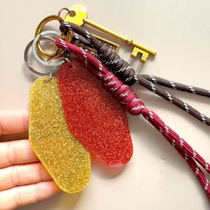 Retro Vintage logotipo Personalizado Plástico Branco Motel Acrílico Glitter Em Branco Hotel Chaveiro Chaveiro Personalizado Tag Do Anel Chave - Product Image 4