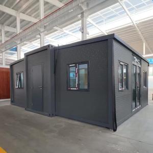 Casa Contenedor Plegable <span class=keywords><strong>de</strong></span> Doble Ala con Pared Exterior <span class=keywords><strong>de</strong></span> Metal Tallado, Hotel Residencial con Dormitorio y Aleros - Product Image 1