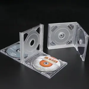 Weisheng PS חדש סטנדרטי ברור 2 דיסק CD DVD שרוולים תכשיט מקרה תיבת Amaray אריזה להחזיק CD + DVD 2CD