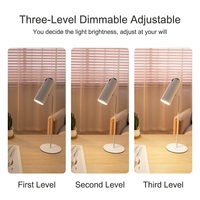 Lampe de bureau étoilée avec lampe torche, lampe de table LED pliable 2 en 1, lumière étoilée compacte pour dortoir d'étudiant, chambre à coucher, chevet
