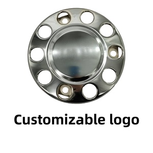 Pièces de carrosserie de camion de haute qualité, logo personnalisable, cache-moyeu de roue de camion en acier inoxydable, 22,5 pouces, 430 mm, 3988730, universel pour camion - Product Image 3