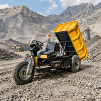 Tricycle benne à moteur diesel pour l'exploitation minière, Camion benne diesel haute performance, Machines minières