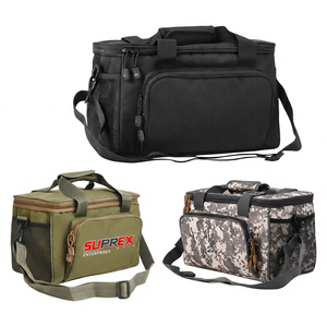 Sac de pêche en toile de grande capacité, organisateur de rangement multifonctionnel, Portable pour le camping et la randonnée - Product Image 4