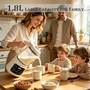 Máquina de Leche de Soya Multifuncional Totalmente Automática, 1800 ml, 800 W, Eficiencia Energética Clase A, Filtro Inteligente, Máquina para Hacer Leche de Soya y Frutos Secos sin Filtro - Product Image 4