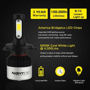 Novsight \ <span class=keywords><strong>Nighteye</strong></span> A315-S2 36w 8000lm 9005 H1 H7 9006 HB4 voiture led phares ampoules 9003/HB2/ p43t h4 a mené le phare - Product Image 4