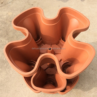 Jardinière suspendue verticale de pots de fleurs empilés de ferme hydroponique pour le jardinage à la maison Pots en plastique CLASSIC plastique blanc petit Pot