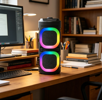 Enceinte sans fil portable ABS-4215, basses puissantes, son stéréo, lumière RGB, pour extérieur, camping, voyage, maison, logo personnalisé, expédition en 7 jours, CE RoHS