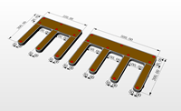 Dock flottant gonflable en PVC en forme de E pour jet ski, bateau et yacht, idéal pour les loisirs aquatiques en extérieur