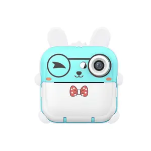 Children Birthday Gift Cute Kid Print Camera One-click Print HD Video Take A Selfie Cartoon Instant Children Digital Camera