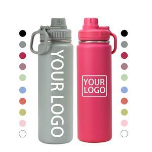 Bouteille isotherme en acier inoxydable de 750 ml avec logo personnalisé, pour boire directement, idéale pour la gym, les sports de plein air et l'école - Product Image 1