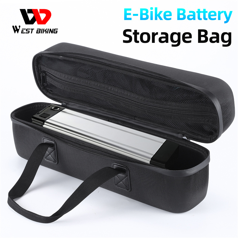 electric bicycle battery case Travel 1680d Water Resistant EVA Foam EBike Battery Cover Large