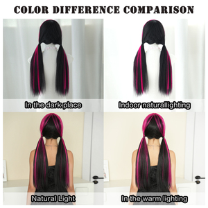 Disfraz Pigtail Trenzas Cosplay Peluca Halloween Drag Queen <span class=keywords><strong>para</strong></span> Suicide Squad Peluca de pelo sintético - Product Image 5