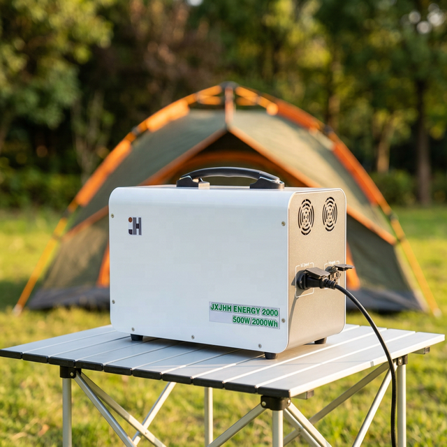 500W 2000Wh Portable Power Station | Rechargeable Lithium Battery Solar Generator for Outdoor Camping, RV & Home Emergency