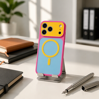 Coque magnétique de luxe bicolore effet bonbon pour iPhone 18 Pro Max, 18 Pro, 17 Pro Max, 17 Pro, 16, 15, 14 – Housse arrière magnétique