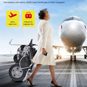 Sillas de ruedas eléctricas plegables automáticas para adultos de lujo con un clic, plegables y desplegables, 600W de potencia - Product Image 6