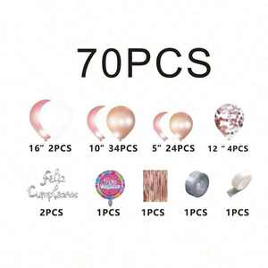 Arco de Globos Decorativos Metálicos de Látex para Fiestas Infantiles - Product Image 4