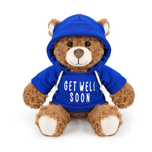 Ours en peluche en polyester de 22 cm avec sweat à capuche pour la Saint-Valentin - Je t'aime, Je t'espère bien, Je <span class=keywords><strong>suis</strong></span> désolé - Motif cœur rose - Product Image 3