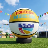 Ballon de basket gonflable géant avec logo personnalisé, ballon de sport gonflable pour la publicité et la décoration d'événements et de festivals