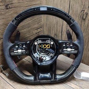 Volant en carbone forgé pour Mercedes-Benz 809 W205 W221 GLE W166 C292 W463 W447 Classe A-B-C-E <span class=keywords><strong>GLA</strong></span> - Product Image 2