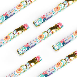 Hanyang OEM <span class=keywords><strong>Custom</strong></span> Großhandel Haustier Hunde halsband Leine Set <span class=keywords><strong>Sublimation</strong></span> muster Hunde halsband für Außen aktivitäten - Product Image 3