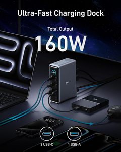 Anker Prime <b>Docking</b> <b>Station</b> 14-Port with 160W Max Output 10Gbps Fast Data Transfer Real-Time Smart Interface - Product Image 3
