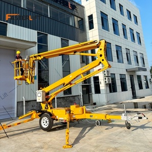 12M 14m 16m 18M 20m Construction Man Electric Dual Power Towable Boom Lift para la venta - Product Image 2