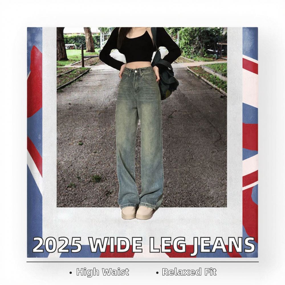 Jean bootcut à taille haute - bleu foncé denim brut, Classique
