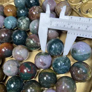 Wholesale High Quality Natural Ocean Jasper Small Size Ball Polished Crystal Sphere For Sale