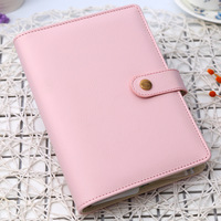 Résistante à la chaleur pour filles, couverture en cuir PU avec des feuilles mobiles, planificateur personnel pour planificateur de carnet de notes, couleurs d'été, A5 A6