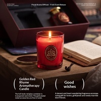 Coffret Cadeau de Bougies d'Aromathérapie Série Romantique Festive Chanson Wish Transfrontalière, 2 Parfums de Bois de Santal Haut de Gamme Personnalisés