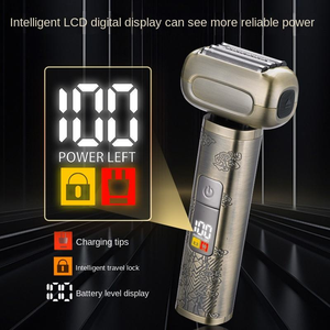 Afeitadoras Eléctricas para Hombre, Sistema de Corte de 4 Cuchillas, Afeitado en Seco y Húmedo para Cara y Barba, Pantalla LED, Bloqueo de Viaje, Maquinilla de Afeitar de Lámina, USB, Uso Doméstico - Product Image 3