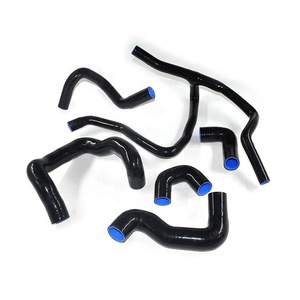 Kits de manguera de radiador de silicona negra de buena calidad 6 uds para <span class=keywords><strong>BMW</strong></span> <span class=keywords><strong>E30</strong></span> M20 325 325i 6cy 1988-1993 - Product Image 1